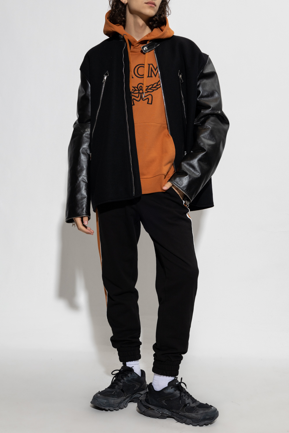 SchaferandweinerShops KR - Hoodie with logo MCM - Man Black